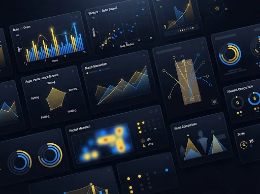 Live cricket market cards on a dark exchange dashboard