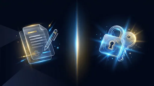 Illustration of the Goexchange9 register and login journey on a secure dark interface